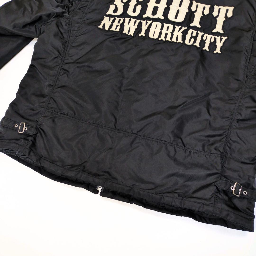 さる 5XL Schott ショット ナイロンジャケット ライダース