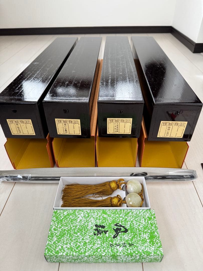 掛軸　12ヶ月花鳥図(雅の巻) 限定300(39番) 酒井抱一作　証付き　4作品