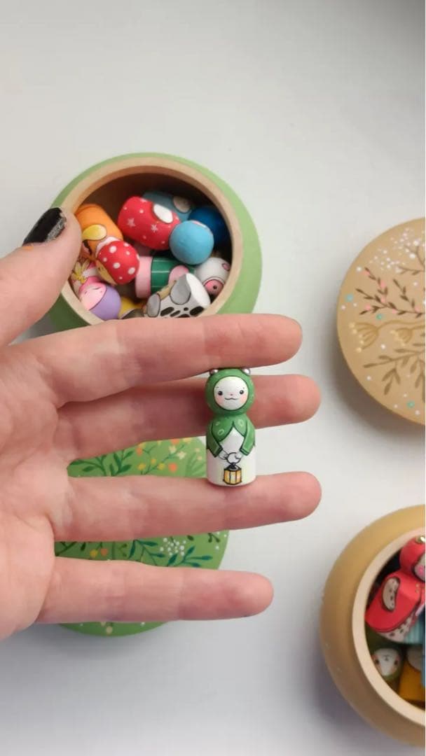 ロシア雑貨☆アニマルキット9個&Box付 マトリョーシカ マルガリータ作