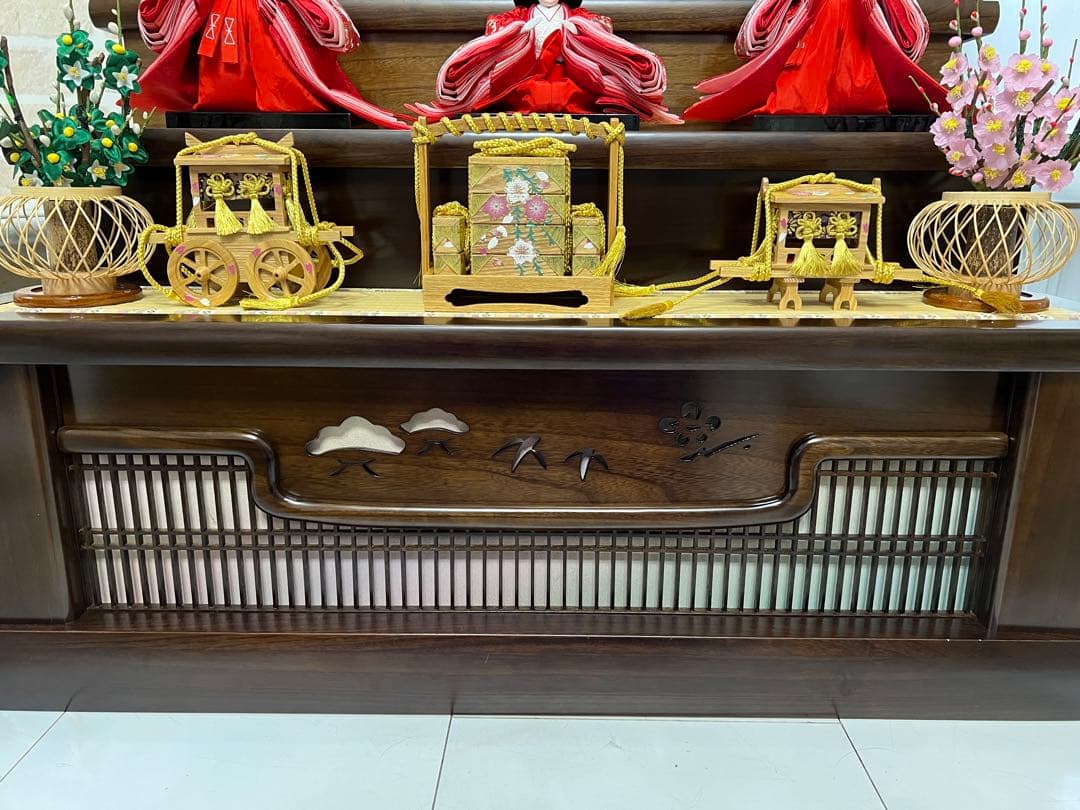 【美品】高級雛人形　3段飾り　収納