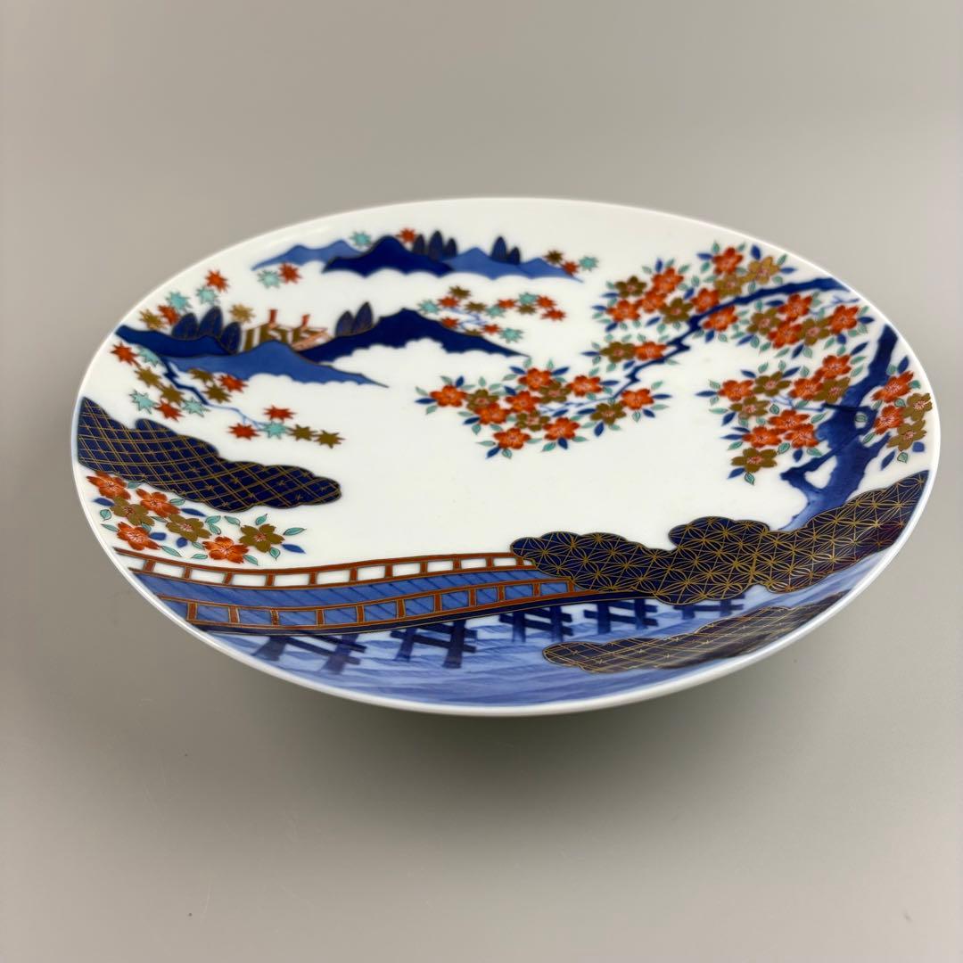 辻常陸 染錦 飾皿 皿 古美術 色絵 絵皿 アンティーク