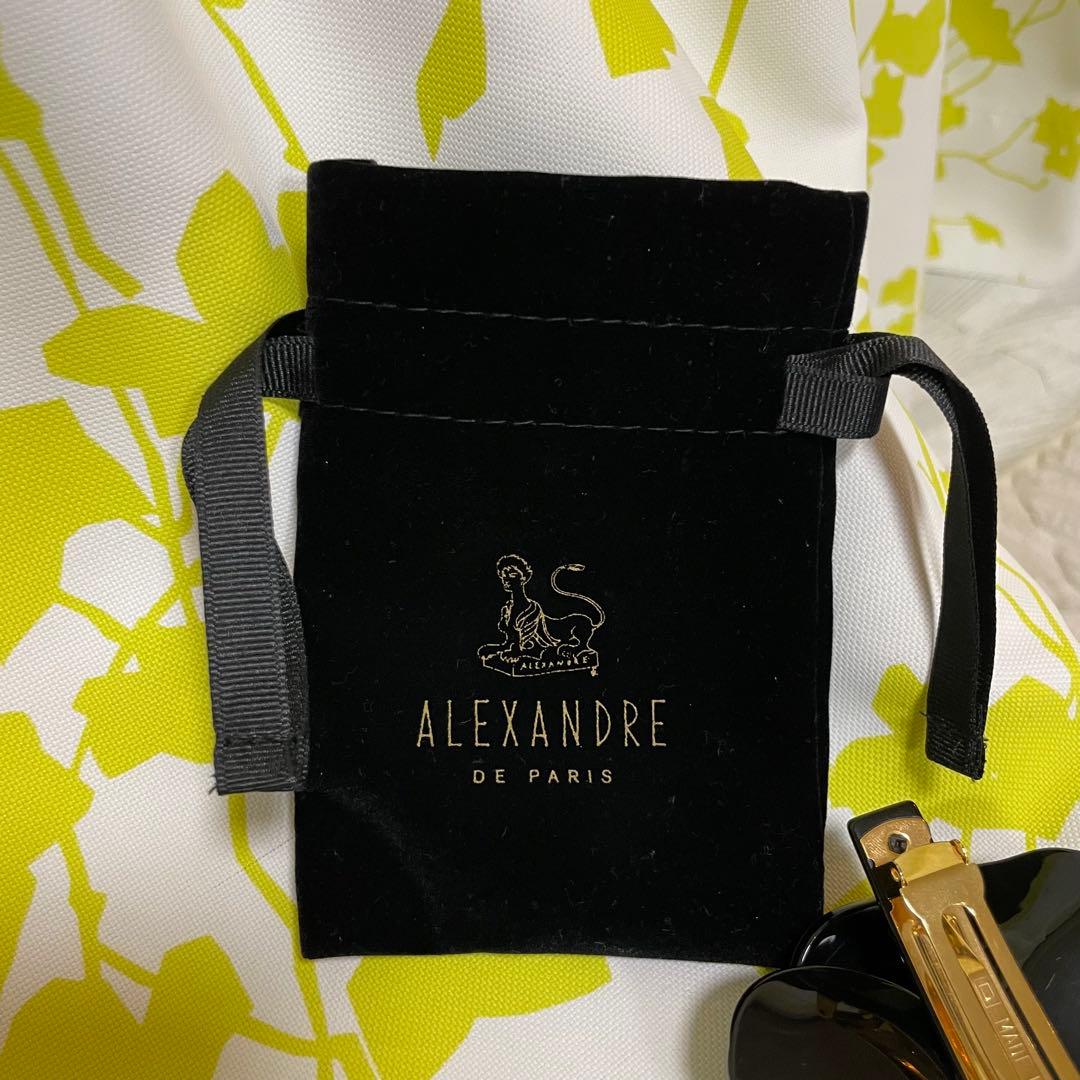 アレクサンドルドゥパリ　カメリア　ベージュ　バレッタ