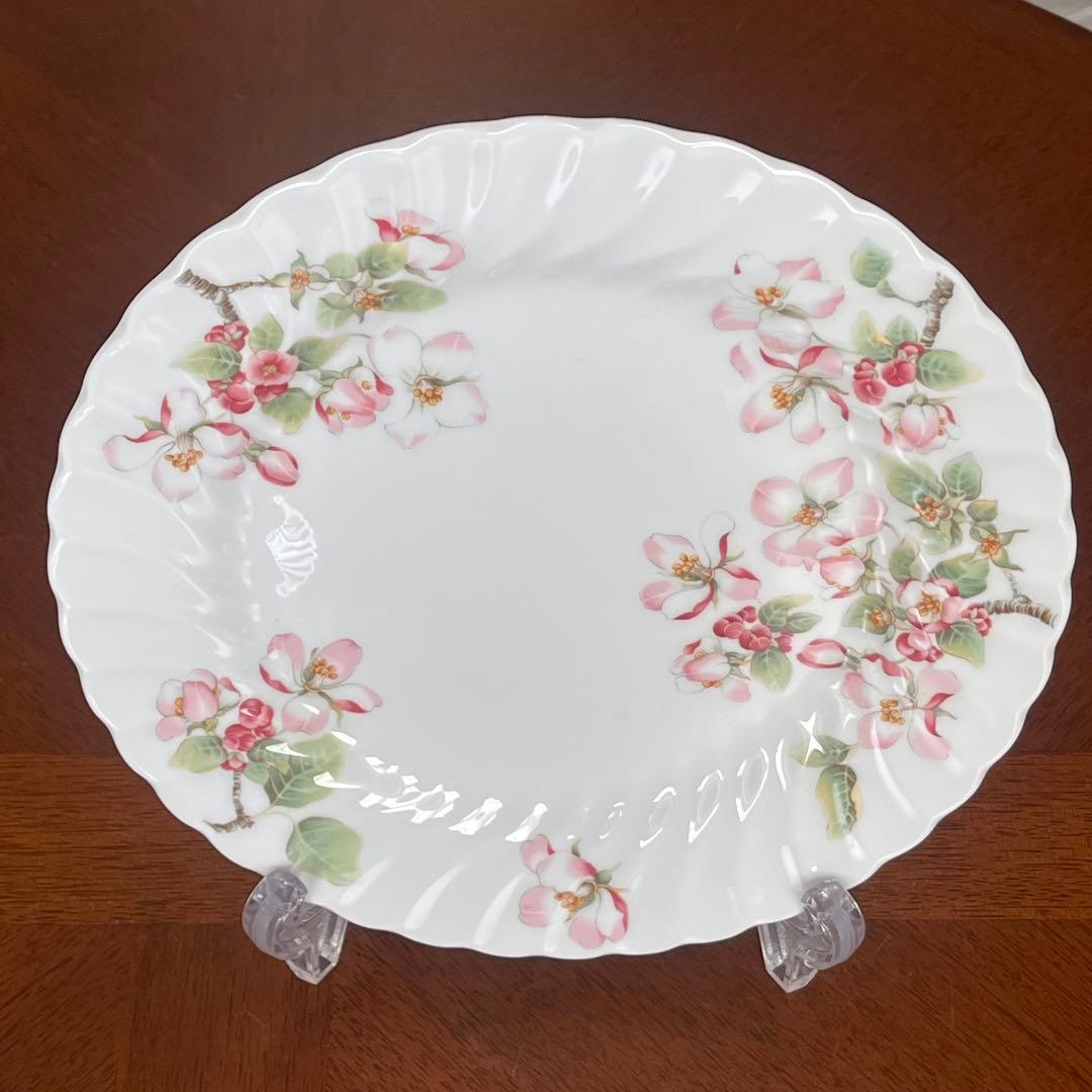 【黒壺美品】英国製　ウェッジウッド★アップルブロッサム★デザートプレート　6枚