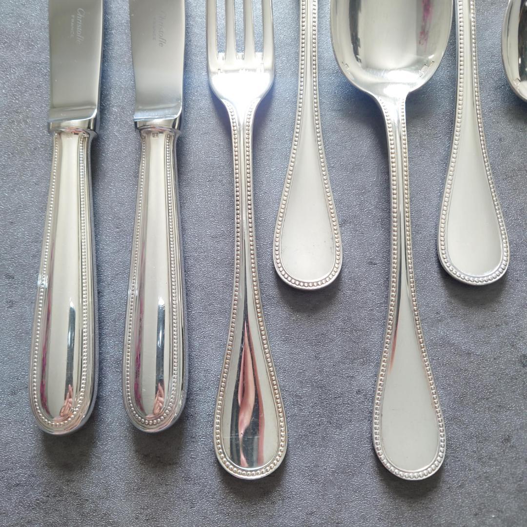 クリストフル パール コンソメスプーン含む 10点