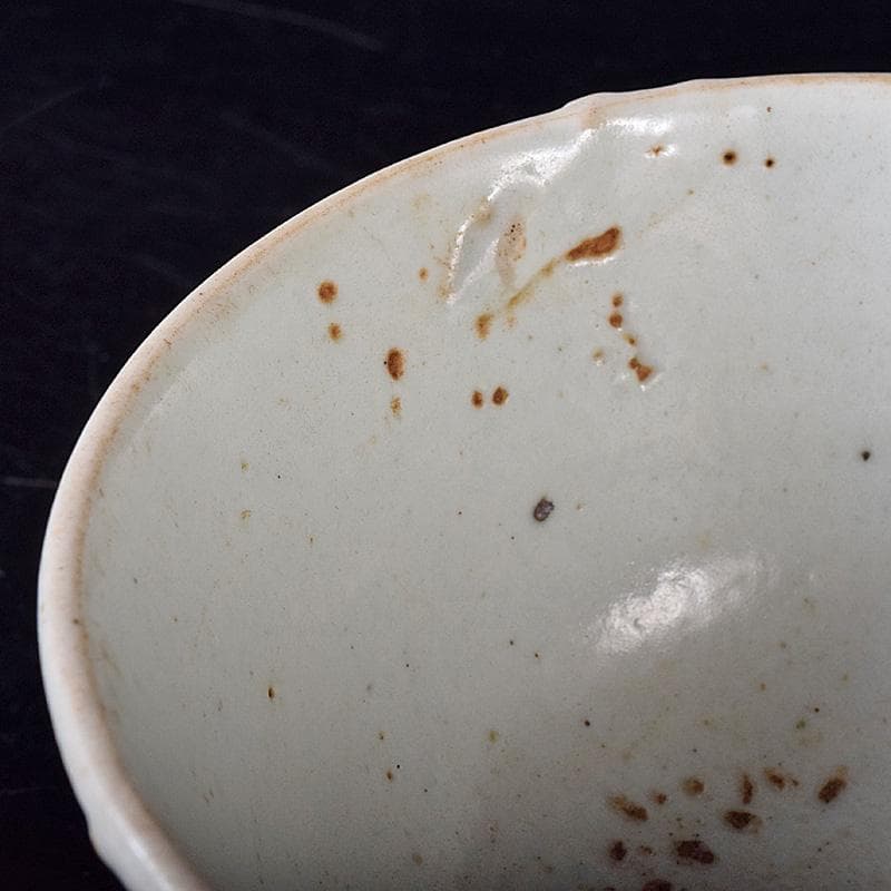 朝鮮美術　李朝　高麗白磁　茶碗　時代箱付　D　R8763