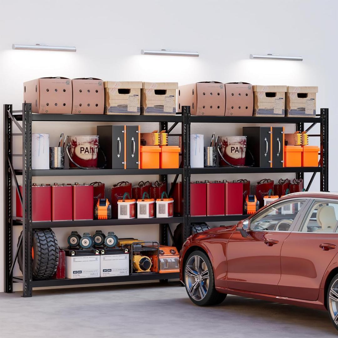 耐荷重500kg 4段 大型スチールラック メタルラック 収納棚 シェルフ