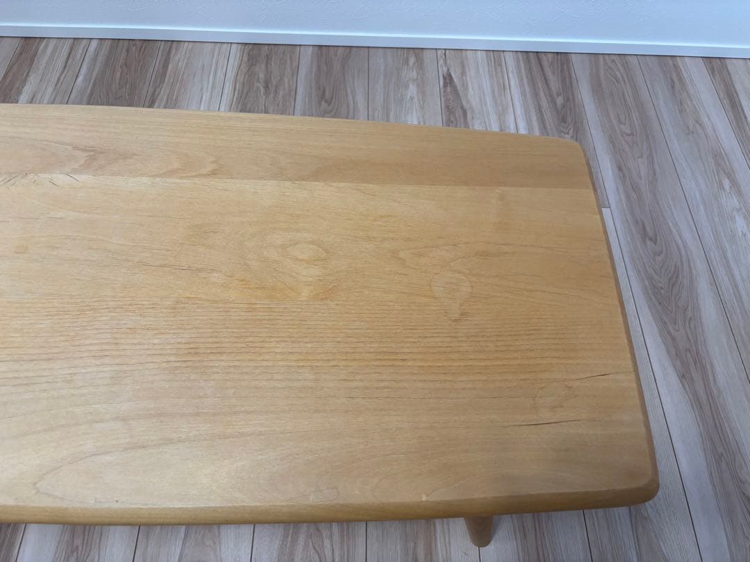 ローテーブル　無垢材　アルダー材