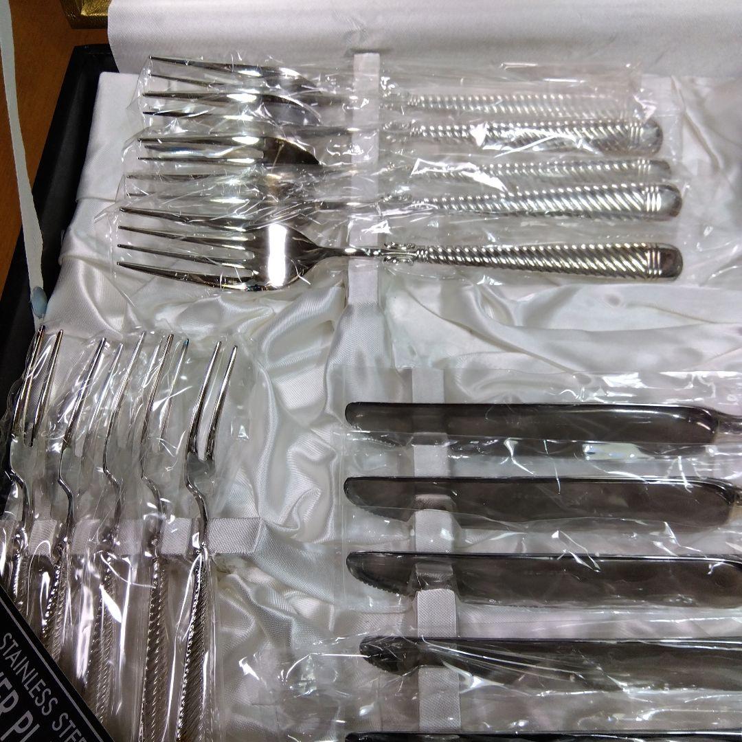 カトラリーセット 銀メッキ （ナイフ フォーク スプーン　25本）