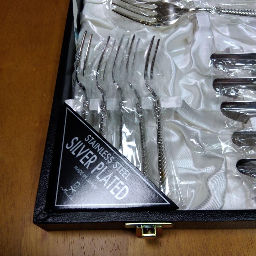 カトラリーセット 銀メッキ （ナイフ フォーク スプーン　25本）
