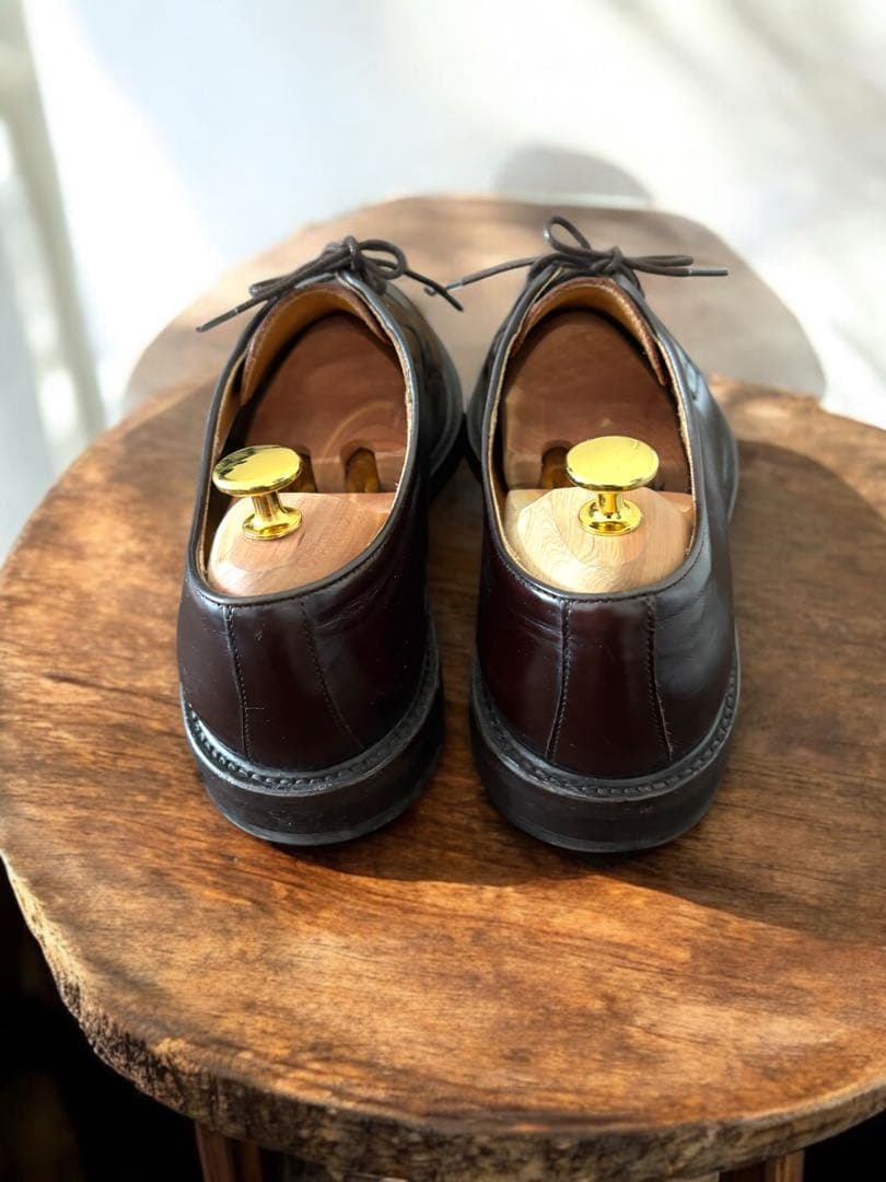 【美品】Berwick ダークブラウン レザー レースアップシューズ