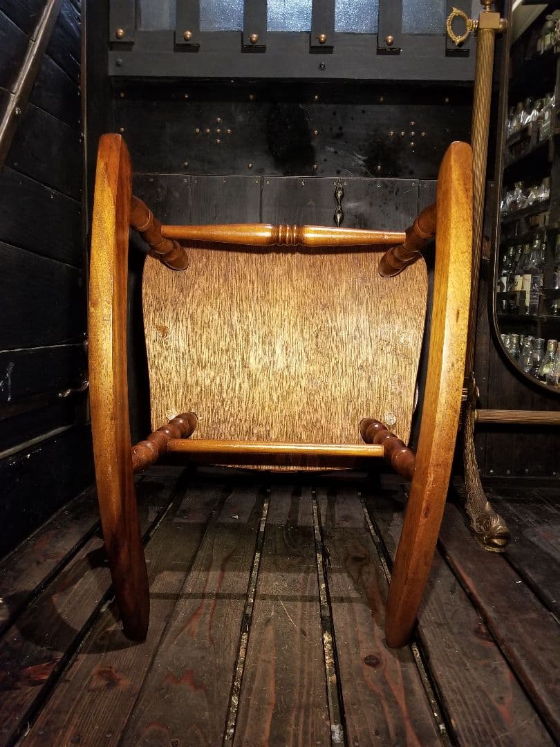 希少　ヴィンテージ　ウィンザー　チャイルド　ロッキングチェア　硬木　無垢材