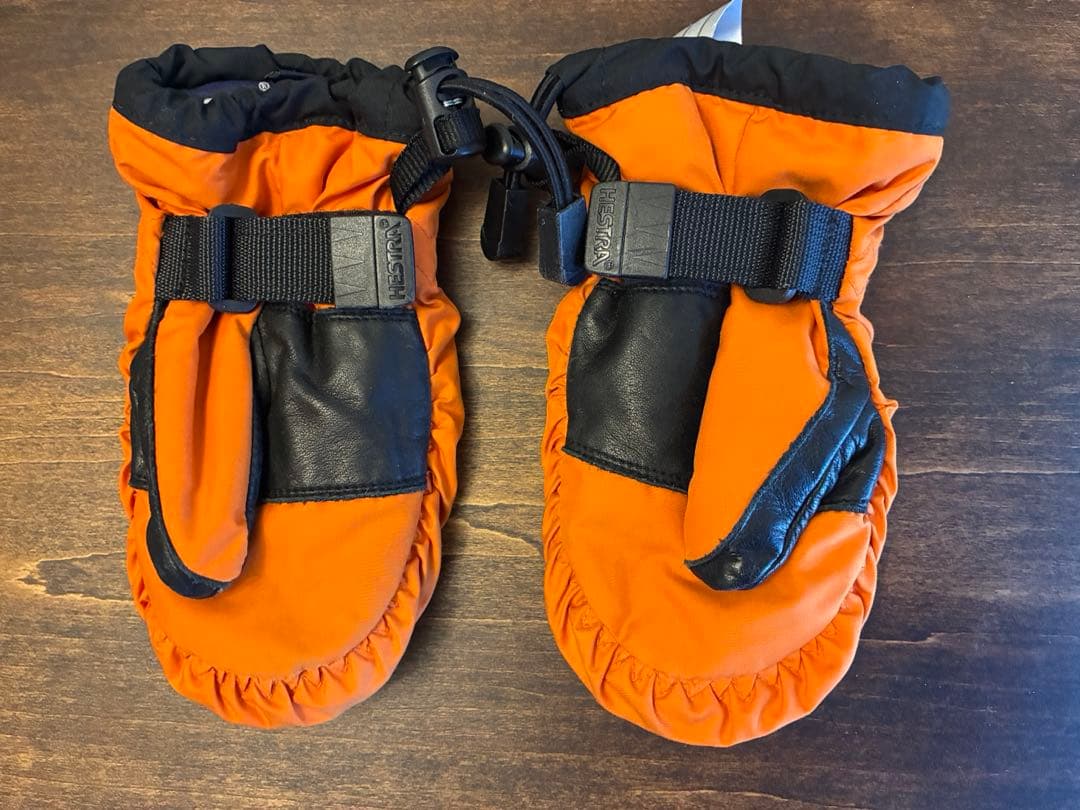 キッズ HESTRA スキーグローブ サイズ2 オレンジ