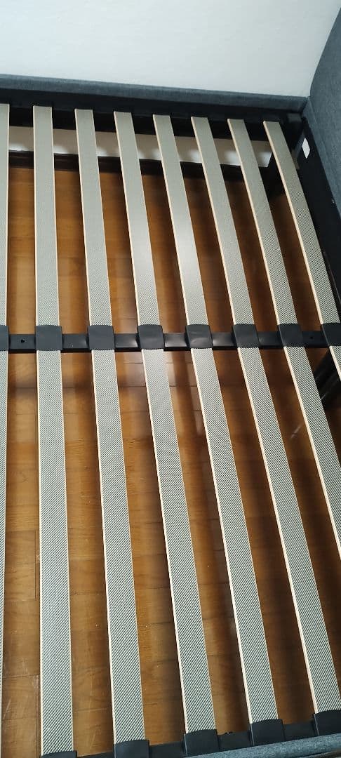 エマ　グレー クイーン　ベッド　フレーム ポケット付き　エマスリープ　emma