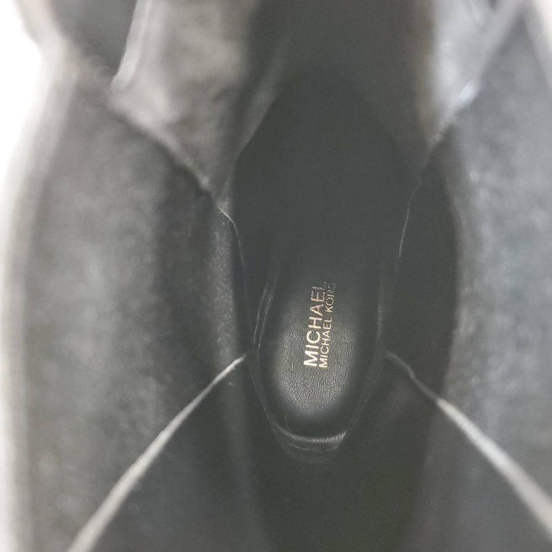 未使用　マイケルマイケルコース　レザーサイドゴアブーツ　本革　ブラック　イエロー