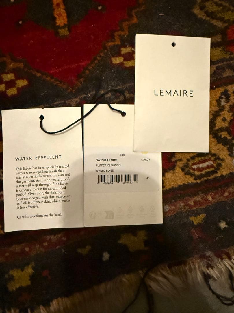 今日までの出品です LEMAIRE 25A/W PUFFER BLOUSON