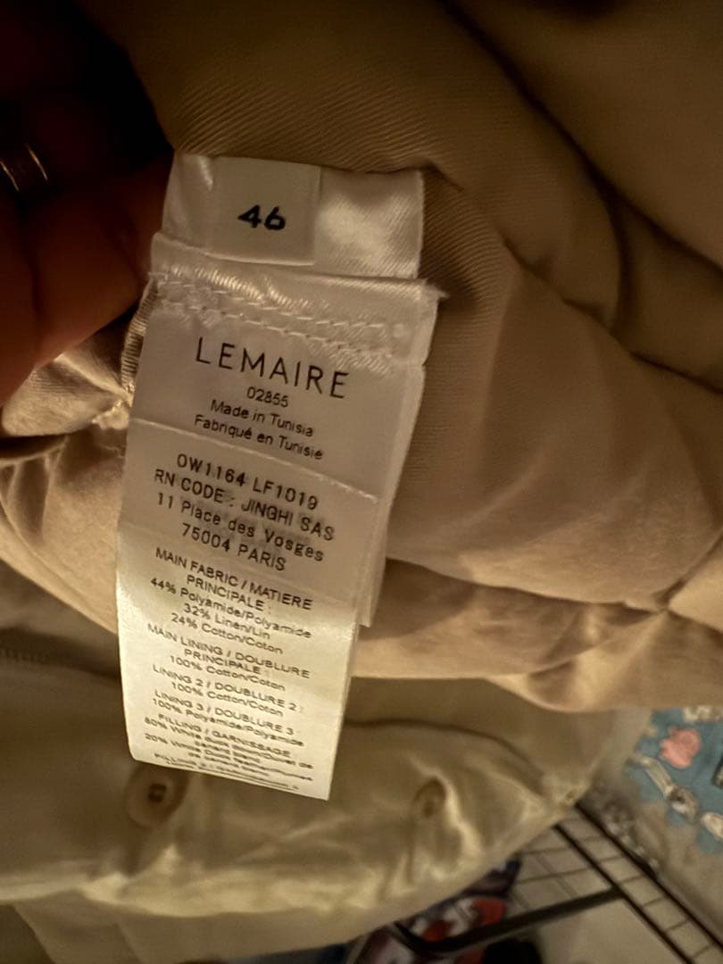 今日までの出品です LEMAIRE 25A/W PUFFER BLOUSON