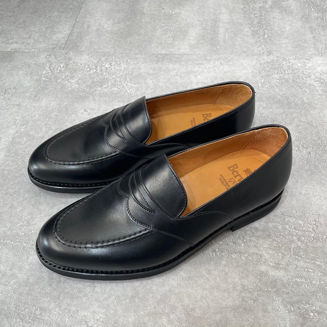 バーウィックローファー26.5cmUK7Berwick 4407BCVIBK