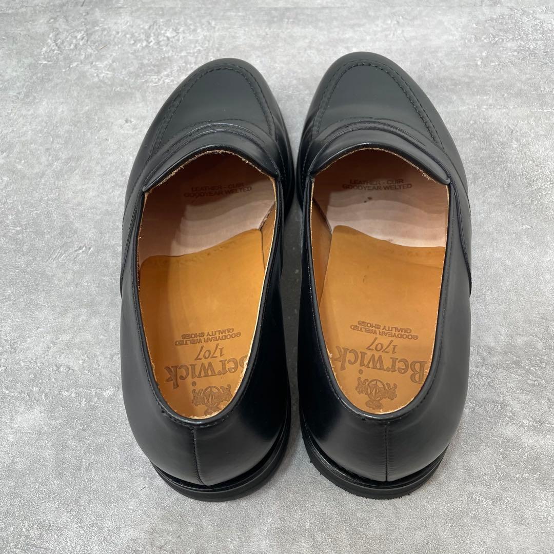 バーウィックローファー26.5cmUK7Berwick 4407BCVIBK