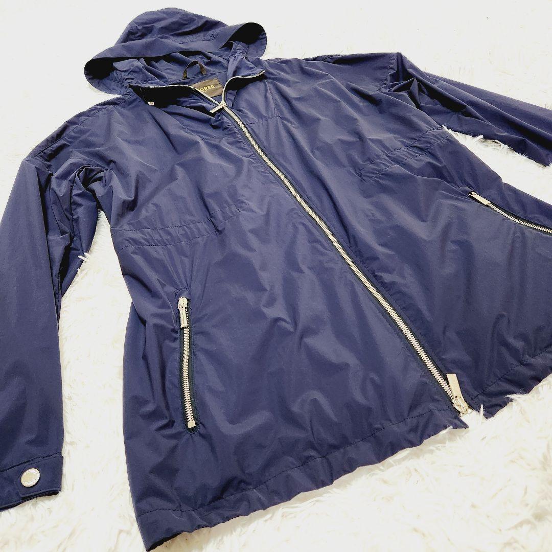 【美品】MooRER ムーレー LOBELIA ストレッチ ナイロンジャケット紺