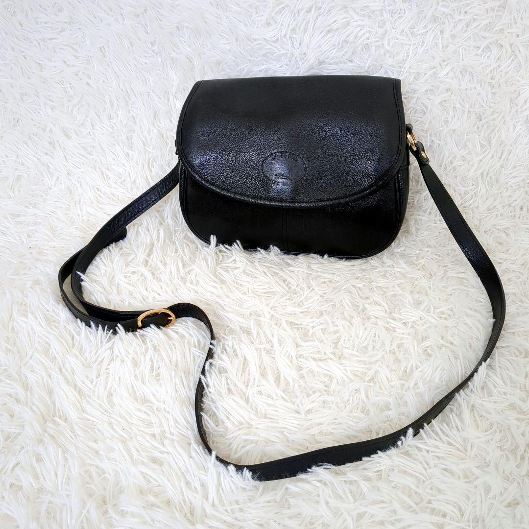 美品✨️LONGCHAMP ロンシャン　ショルダーバッグ　ミニバッグ　黒　レザー