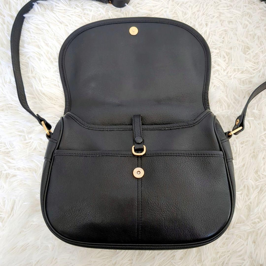 美品✨️LONGCHAMP ロンシャン　ショルダーバッグ　ミニバッグ　黒　レザー