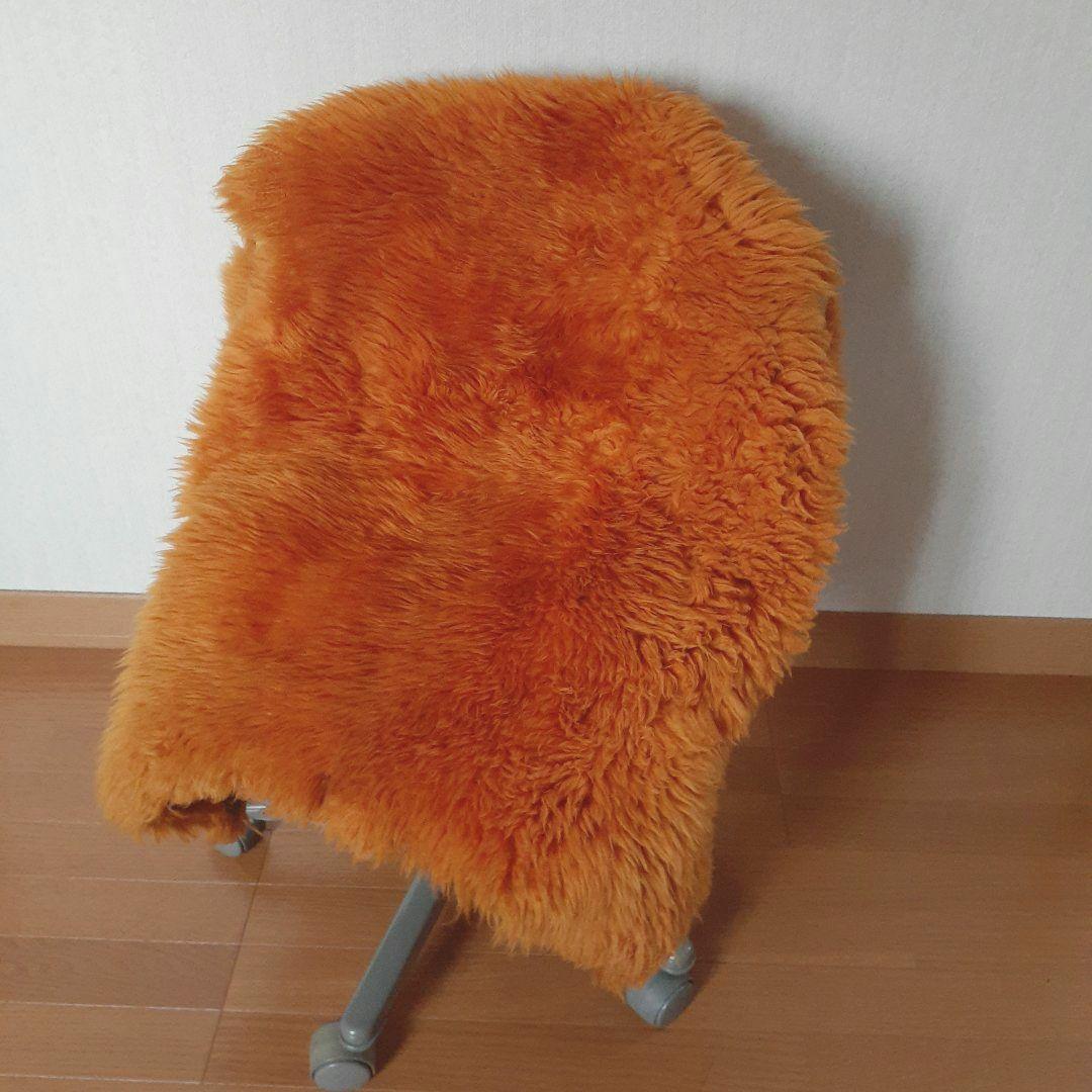 BOWRON オレンジ ムートンラグ 【ニュージーランド産】