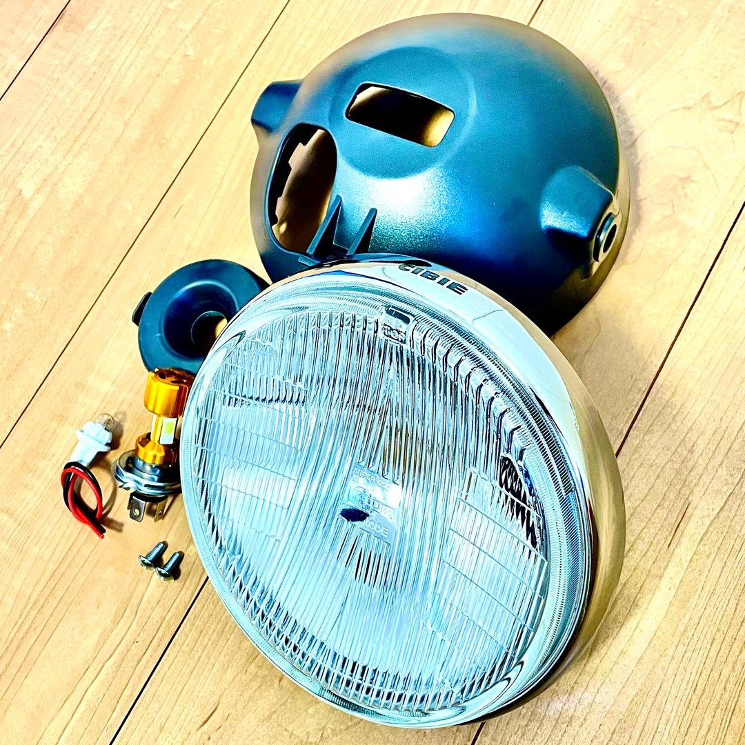 当時物 シビエ 凹み ヘッドライト CIBIE スーパーオスカー マーシャル