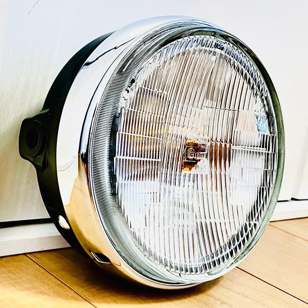 当時物 シビエ 凹み ヘッドライト CIBIE スーパーオスカー マーシャル