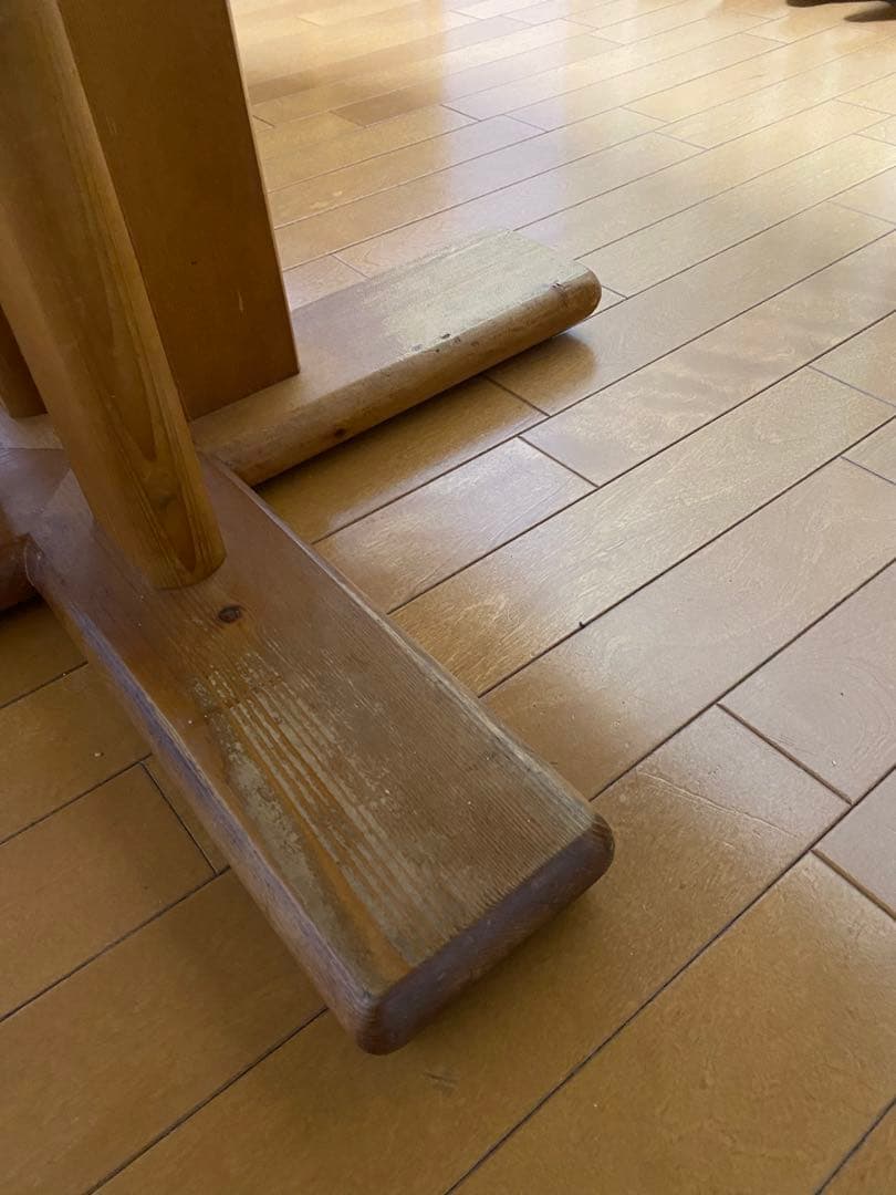 IKEA北欧好きパイン材カントリーラウンド伸縮テーブル 可愛輸入アンティーク家具