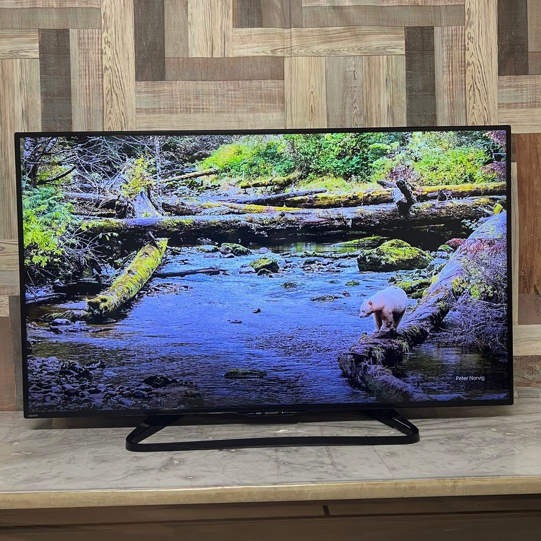 即日受渡❣️全国送料込シャープ50型テレビYouTube.Netflix視聴可能
