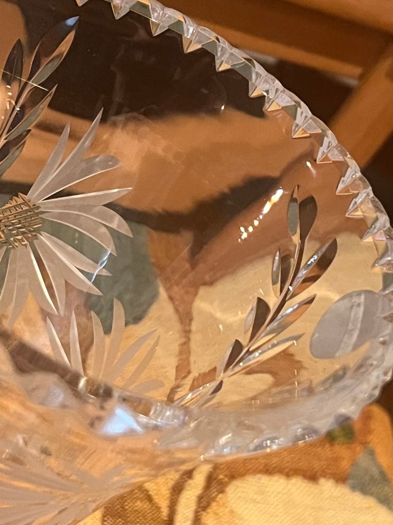 未使用イギリス王室御用達ロイヤルブライアリー1776年クリスタルフラワーベース