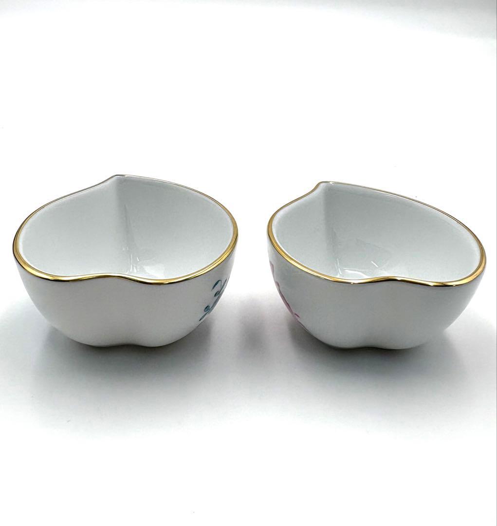 ヘレンド　ハート　小物入れ　ボンボン入れ　小鉢　アポニーターコイズ　ピンク箱付き