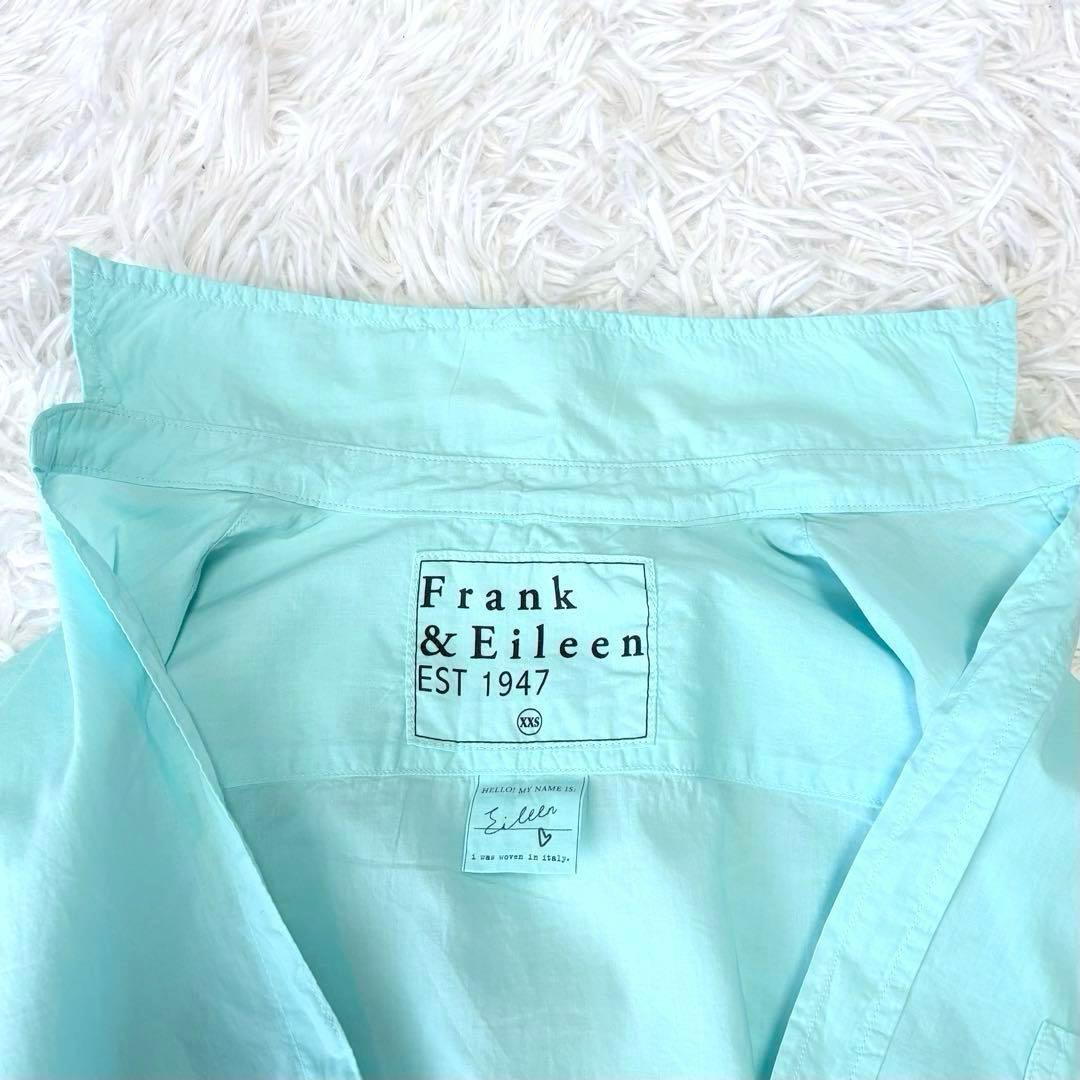 美品✨フランクアンドアイリーン EILEEN スキッパーシャツ コットン ブルー