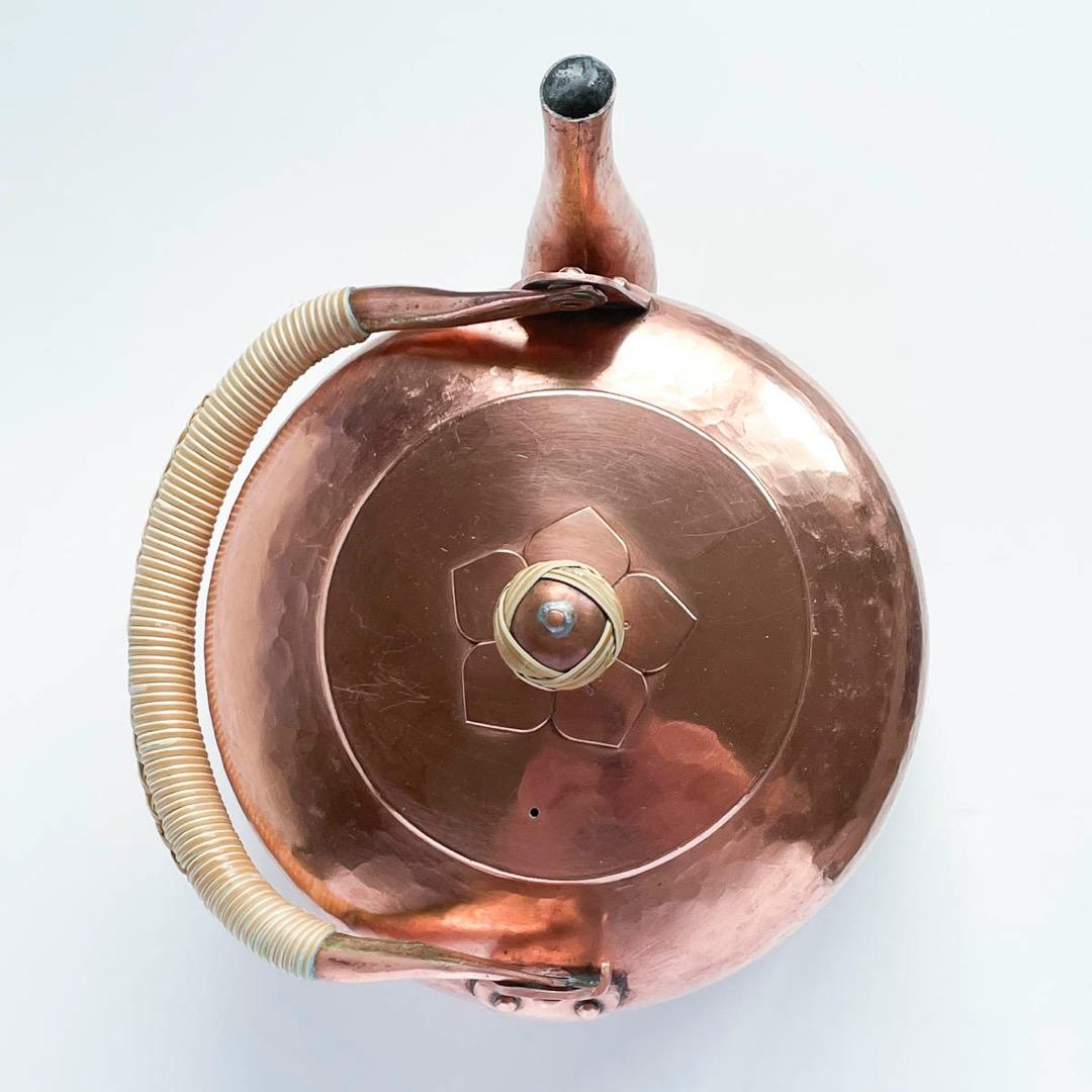 【希少】京都 有次 銅 大型やかん 江戸型 3.5L（4L）薬缶