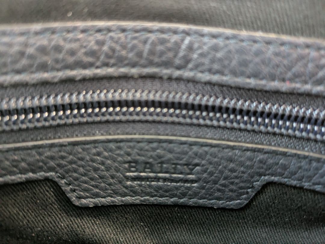 BALLY バリー　ビジネスバッグ 黒 レザー【Used品】