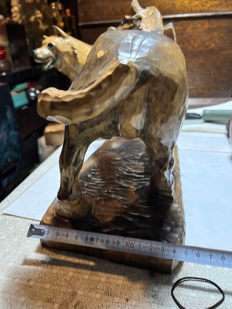 馬の木彫り、木彫りの馬、道産子馬木彫り、道産子馬、北海道の馬、番場馬