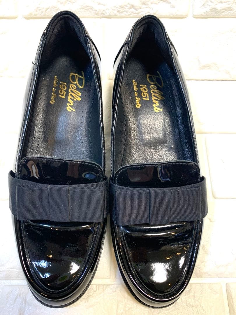 老舗Bellini ベリーニ1951ブラックローファー サイズ37 23.5cm