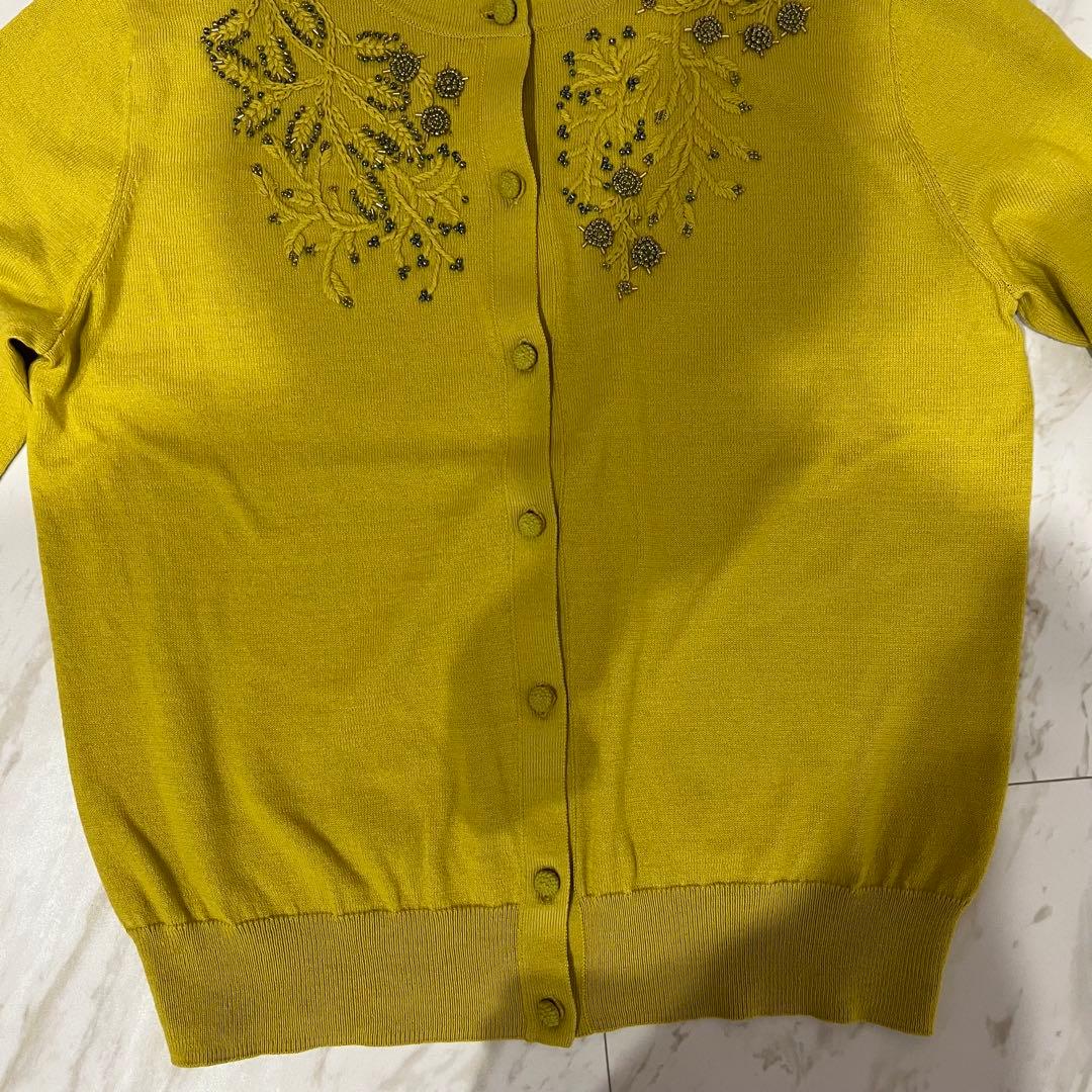 DAMA カーディガン 刺繍 ビーズ