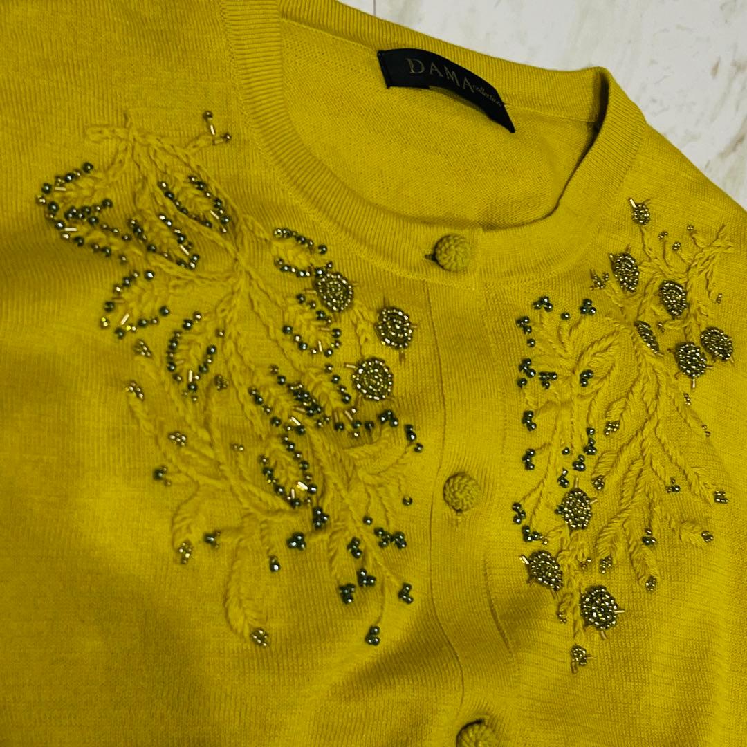 DAMA カーディガン 刺繍 ビーズ