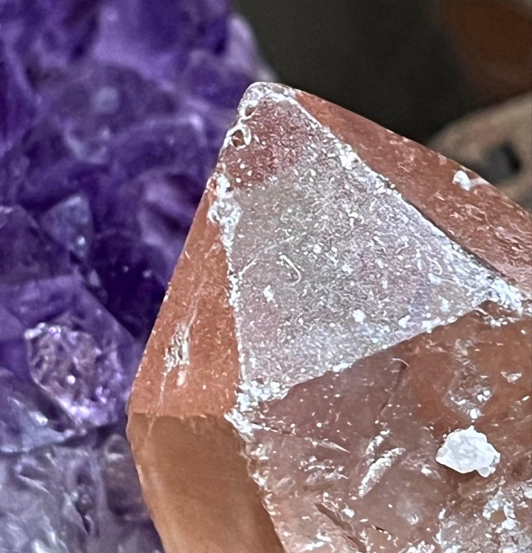 レコードキーパー　ゴイアス産　レッド　レムリアンシードクリスタル 原石　水晶